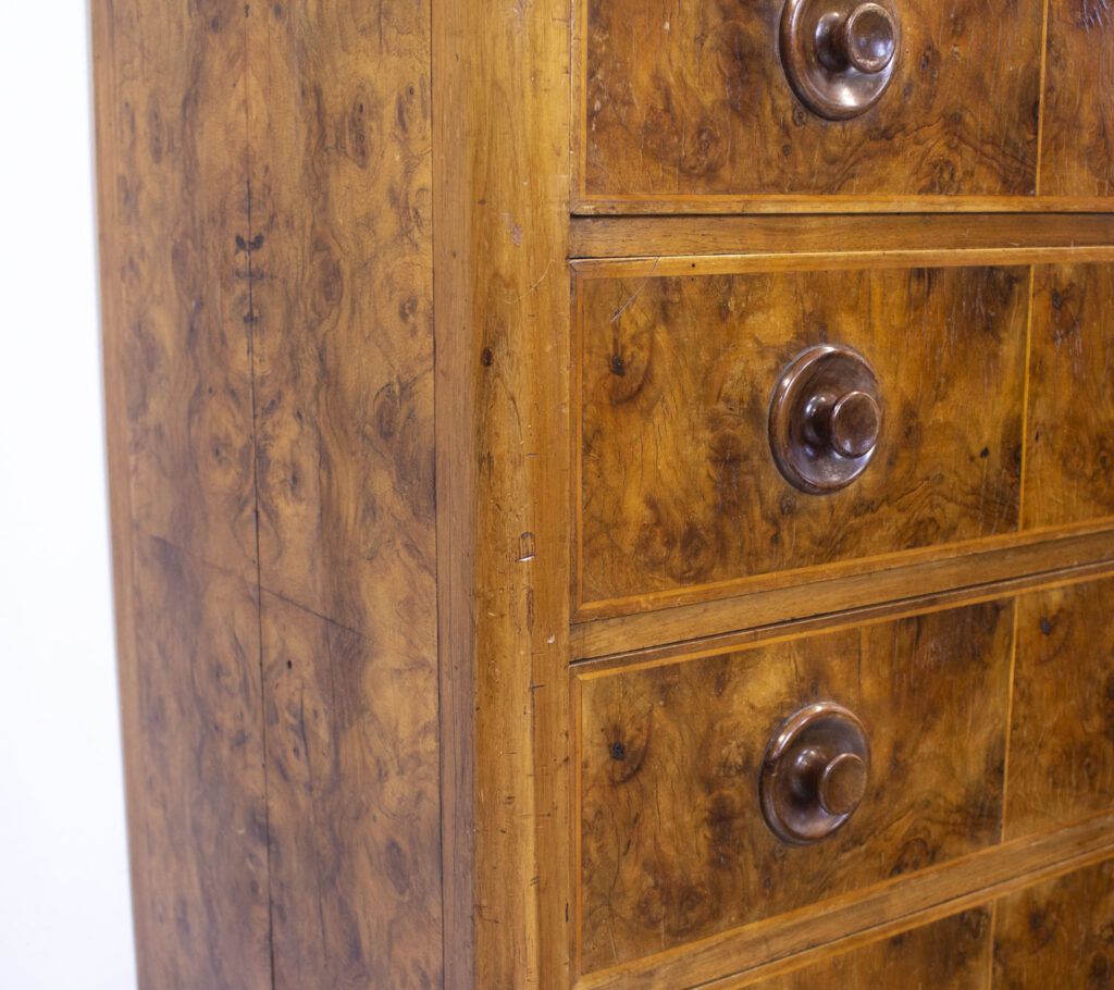 Art Deco Burr Walnut Chest of Drawers
