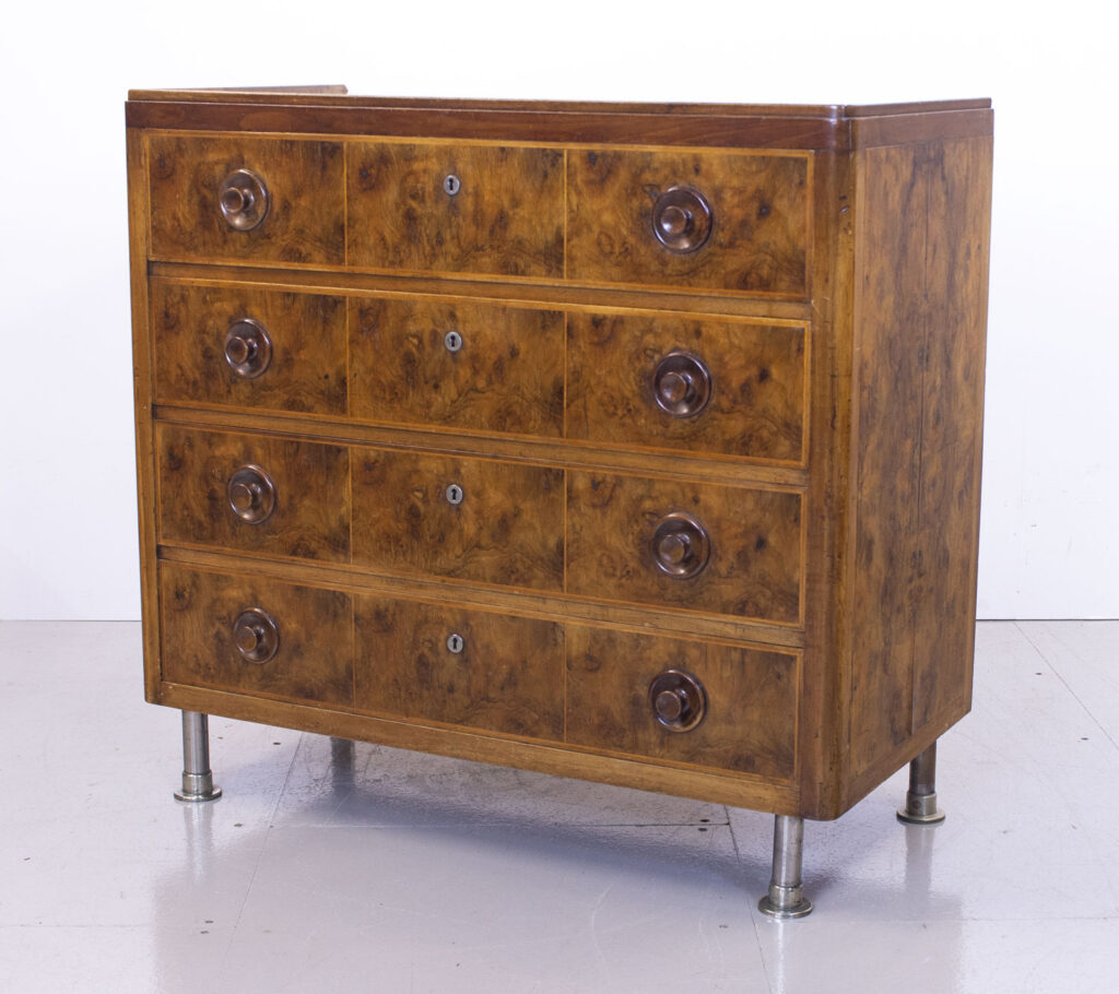 Art Deco Burr Walnut Chest of Drawers