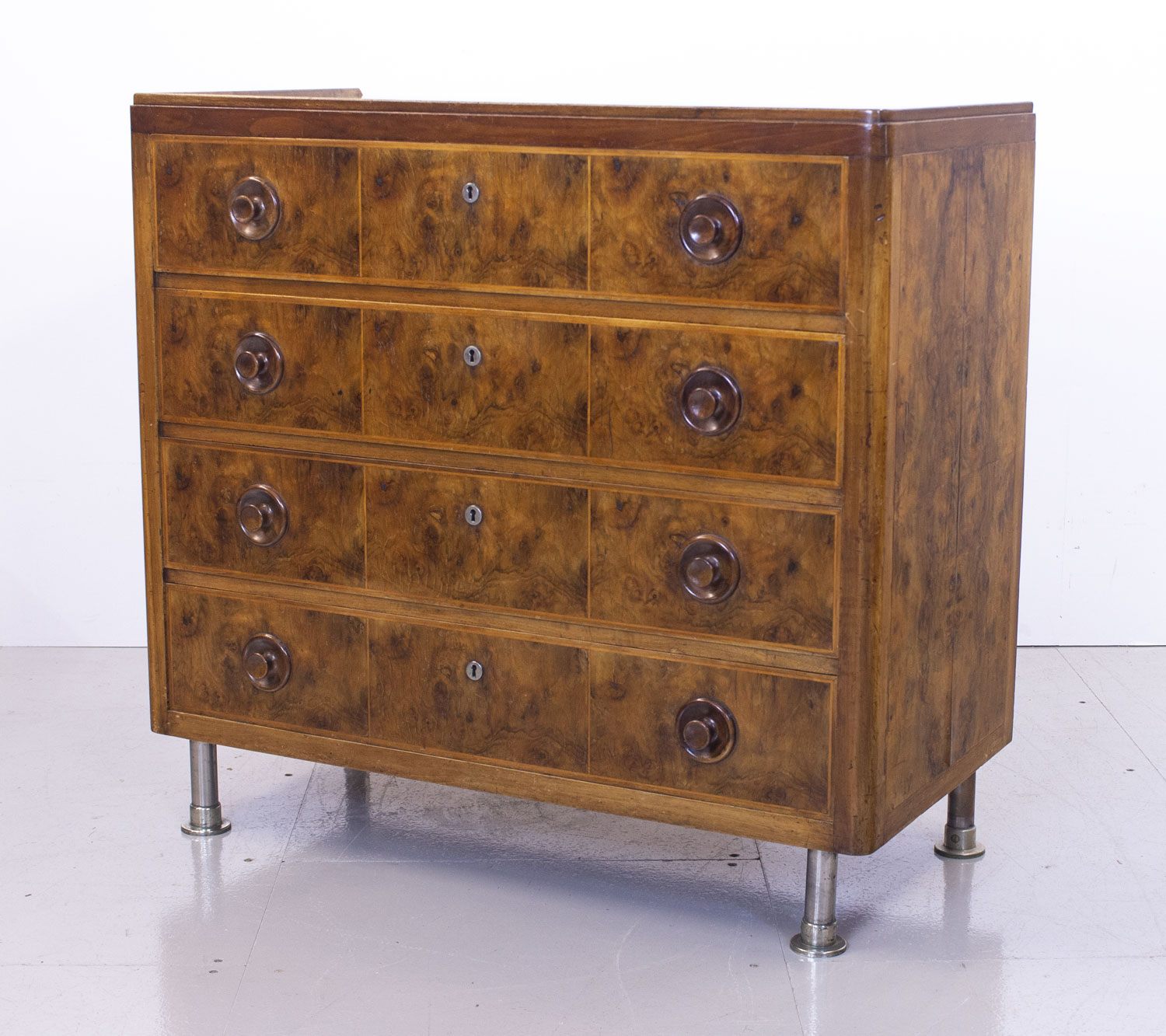 Art Deco Burr Walnut Chest of Drawers