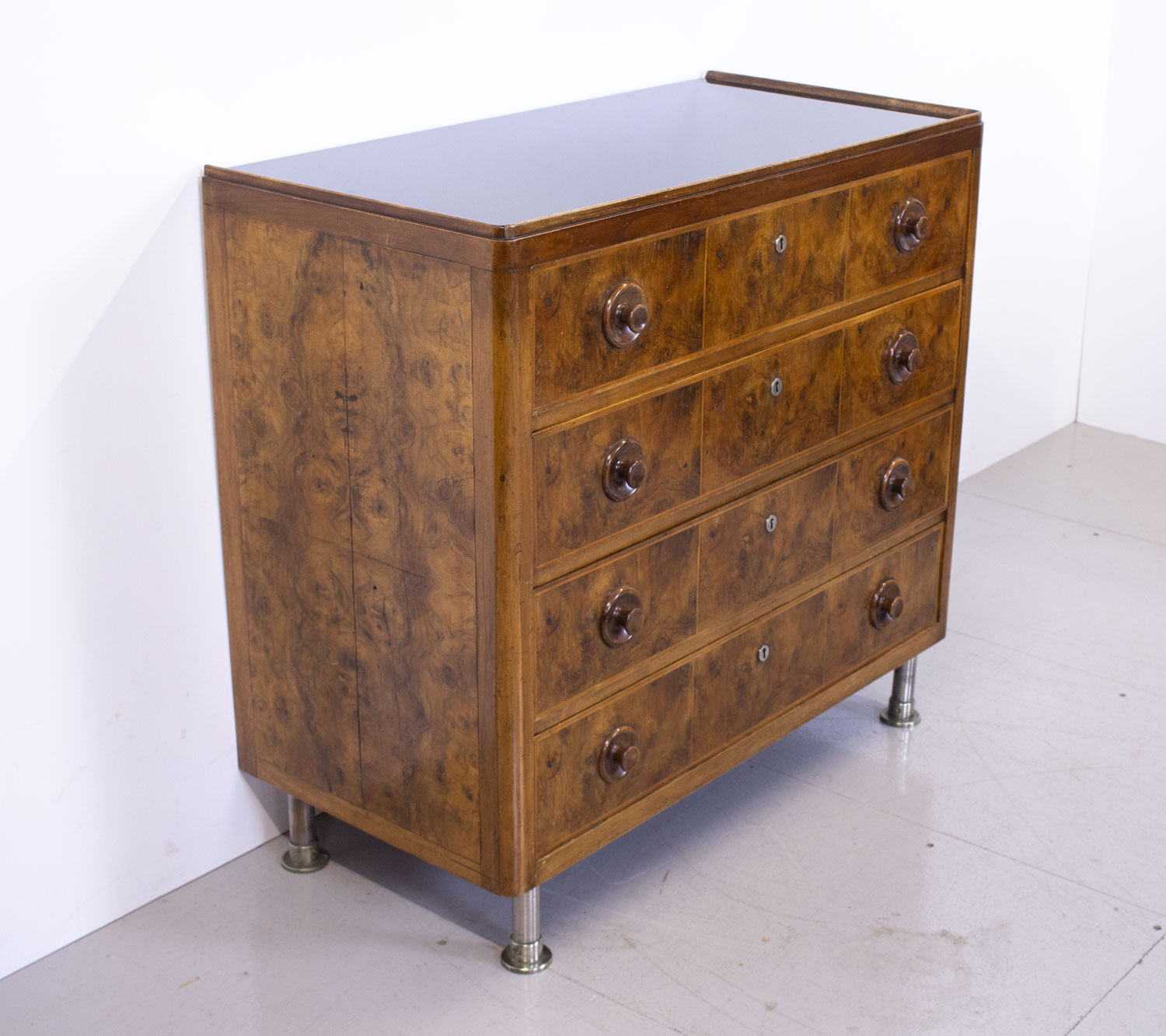 Art Deco Burr Walnut Chest of Drawers