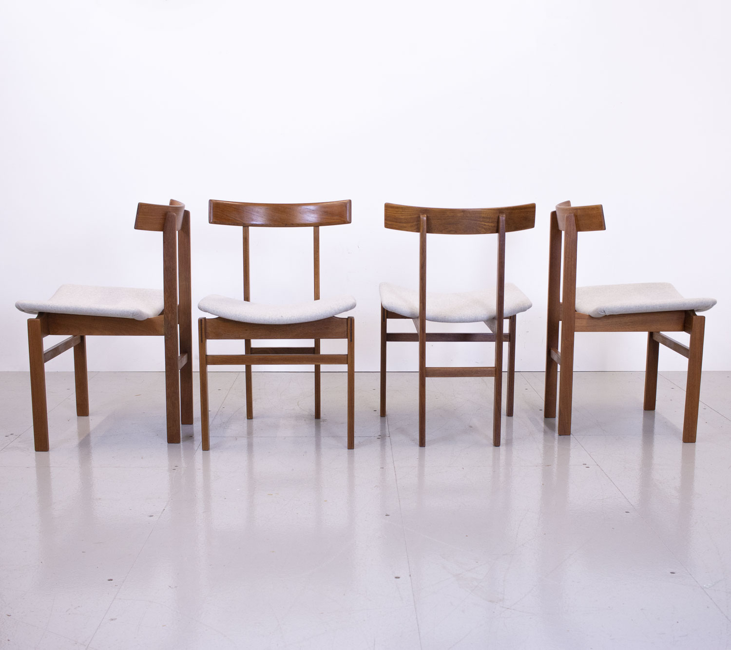 Danish Teak Extending Dining Table & Chairs by Inger Klingenberg for France & Son