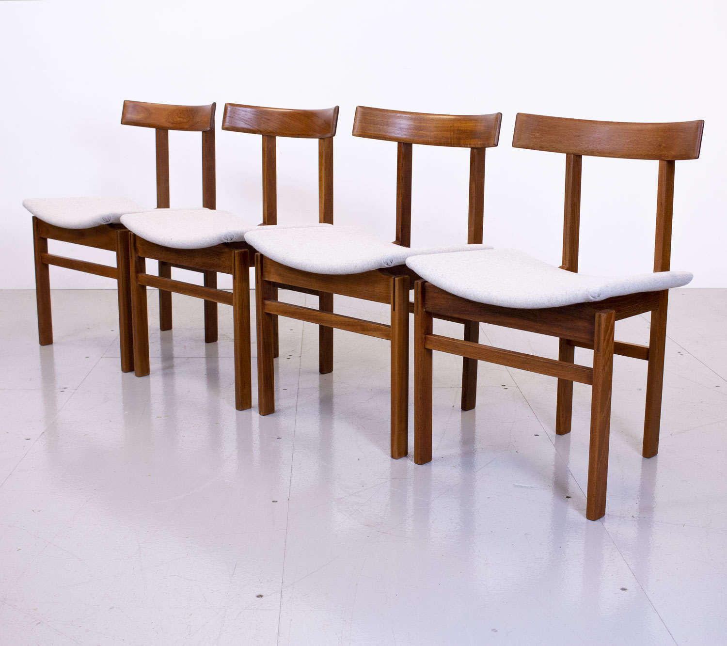 Danish Teak Extending Dining Table & Chairs by Inger Klingenberg for France & Son