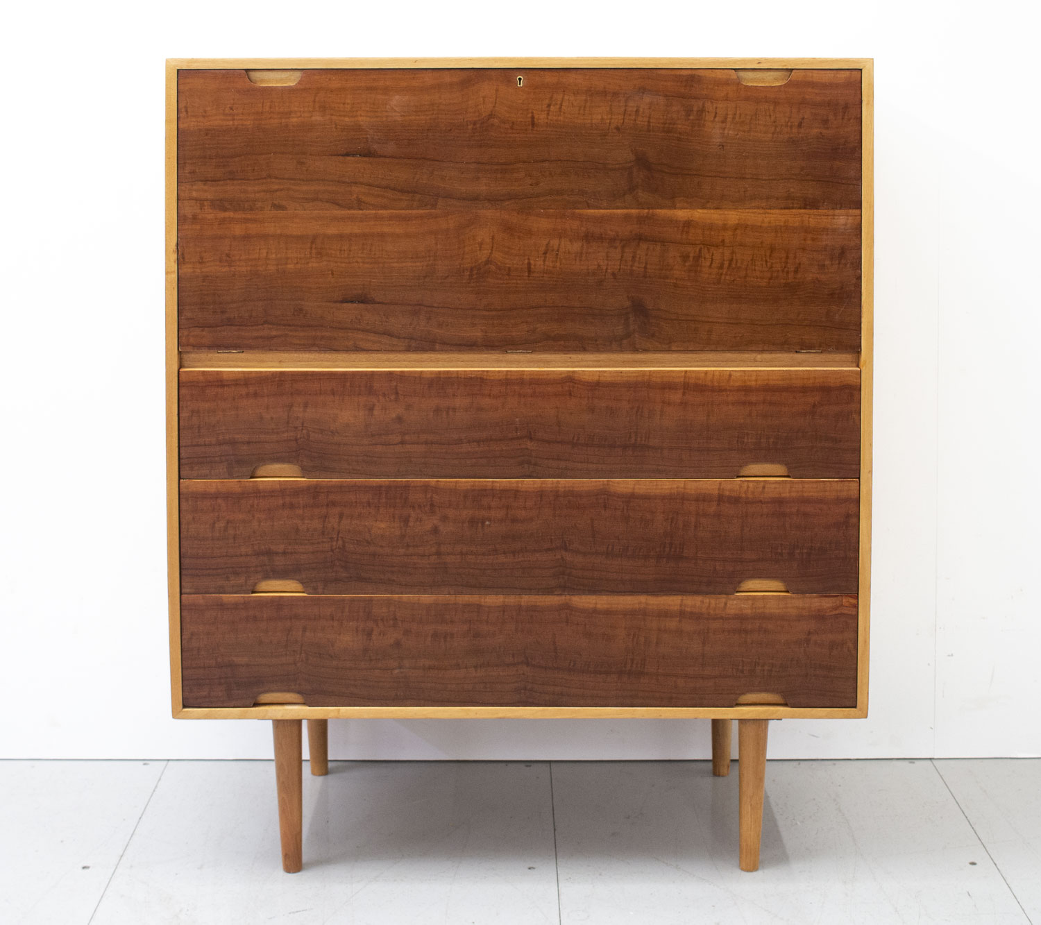 Robin Day Hilleplan Cherry Bureau by Hille