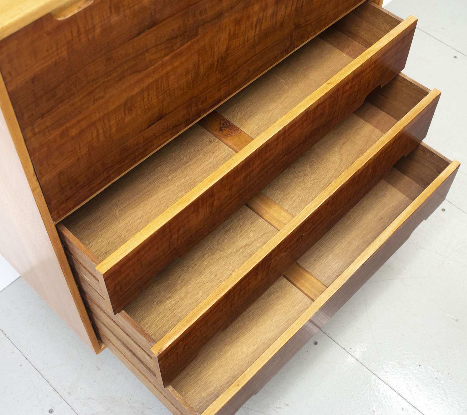 Robin Day Hilleplan Cherry Bureau by Hille