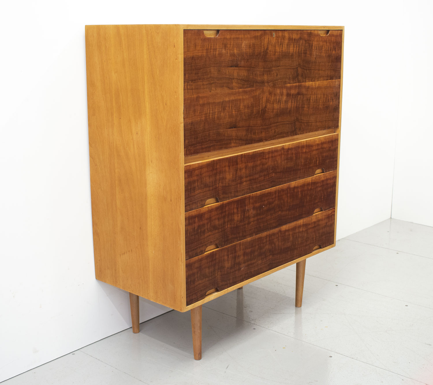 Robin Day Hilleplan Cherry Bureau by Hille