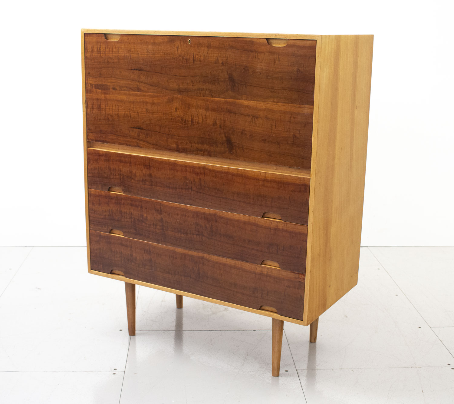 Robin Day Hilleplan Cherry Bureau by Hille