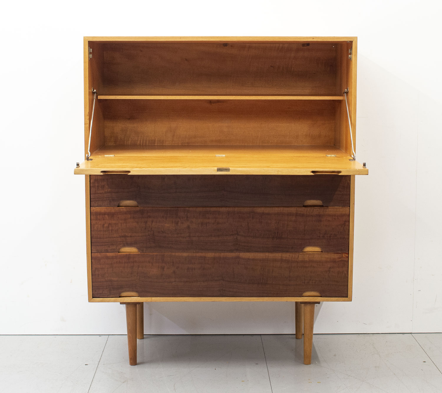 Robin Day Hilleplan Cherry Bureau by Hille