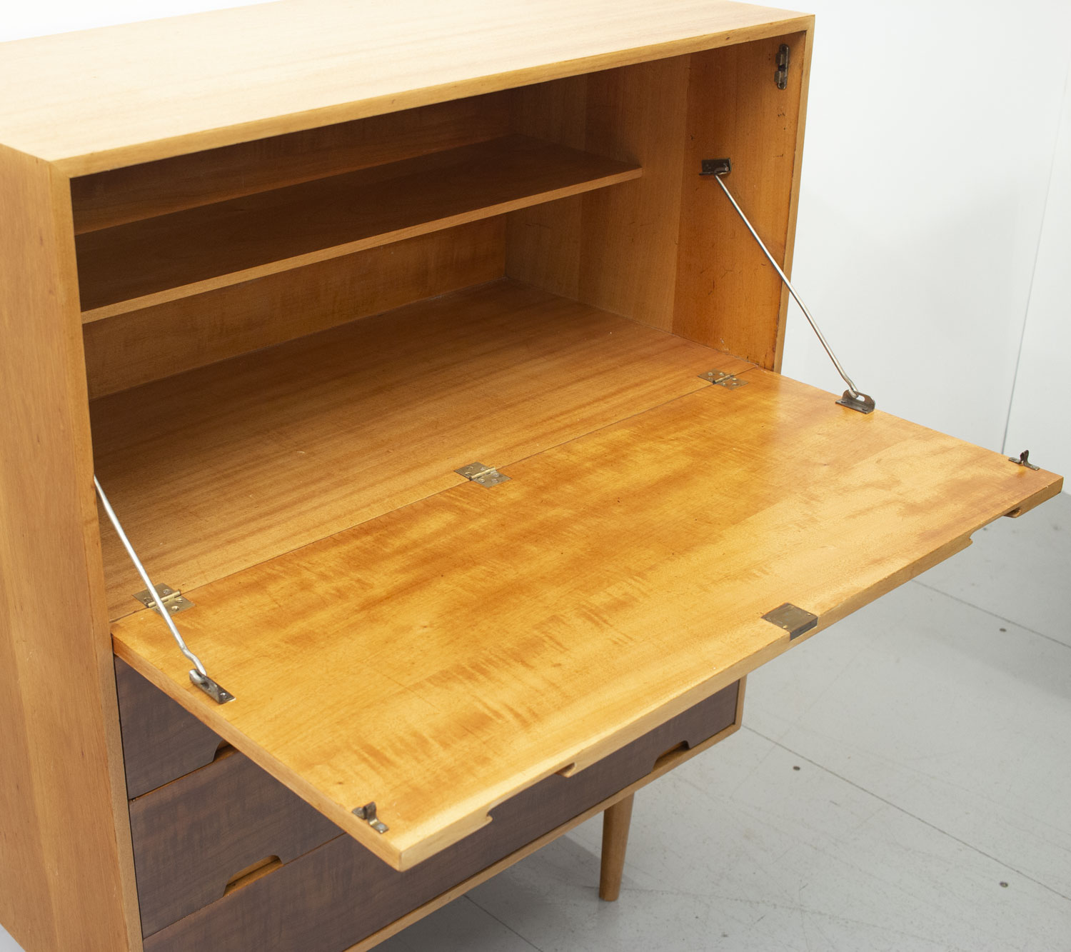 Robin Day Hilleplan Cherry Bureau by Hille